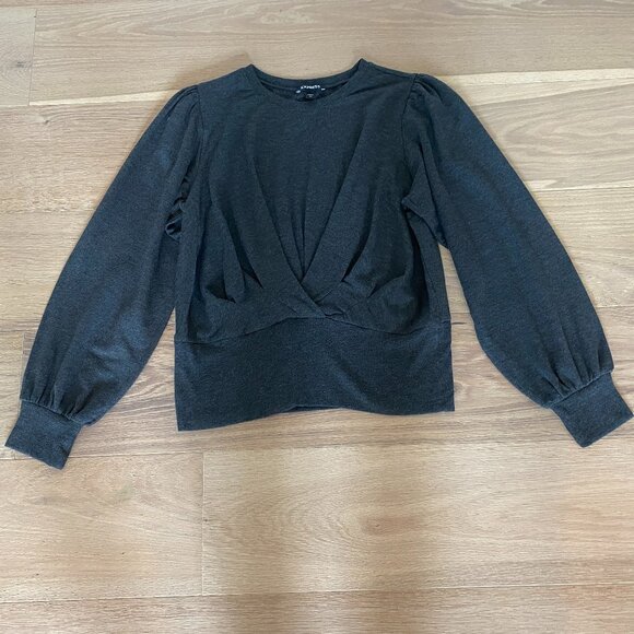 Express Dark Gray Sweatshirt Size Medium - Picture 1 of 6
